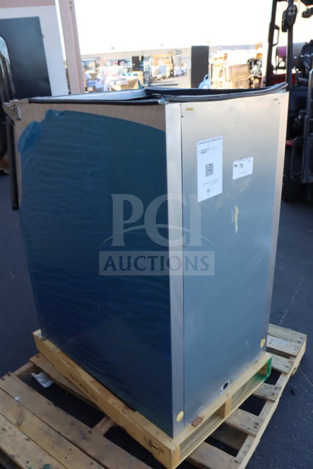 BRAND NEW Hoshizaki B-300SF ice storage bin, 300 lb capacity, stainless steel, in factory wrapping, minor scratches on finish.