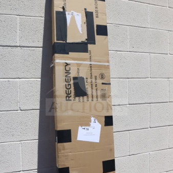Regency 600DOS1260 double deck overshelf, 12"x60"x32", packaged, stainless steel, new scratch-n-dent condition.