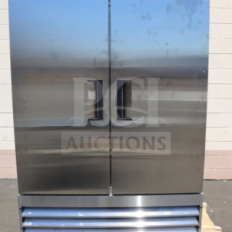 Brand new Avantco A-49F-HC 54" solid door reach-in freezer, stainless steel, tested working, minor cosmetic scratches.