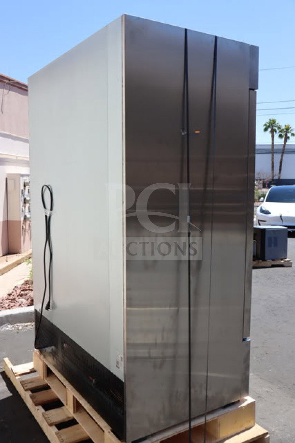 Avantco A-49F-HC 54" solid door reach-in freezer, brand new, minor scratches, 115V, 8.5A, single phase, S/N: 110048283.