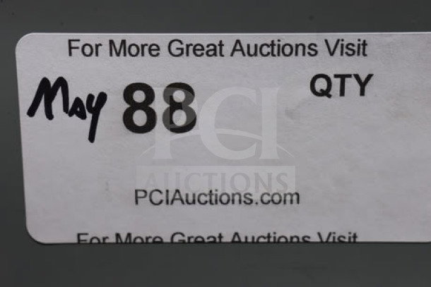 Label indicating auction information for a Follett 15CI114A-IW-NF-ST-00 ice maker.