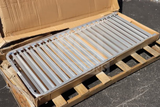 Steelton 20 Pan End Load Bun/Sheet Pan Rack, unassembled, Model 109RACKECON, steel, damaged box, parts may be missing.