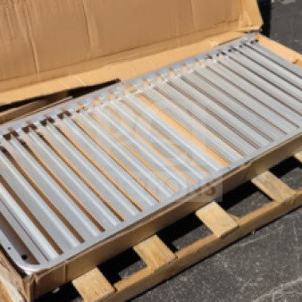 Steelton 20 Pan End Load Bun/Sheet Pan Rack, unassembled, Model 109RACKECON, steel, damaged box, parts may be missing.
