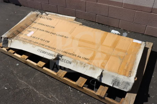 BRAND NEW Steelton 20 Pan Rack, Model 109RACKECON, unassembled; damaged box, may be missing parts.