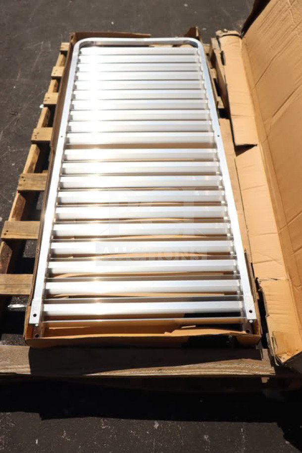 BRAND NEW Steelton 20 Pan End Load Bun/Sheet Pan Rack, unassembled, visible damage on box, model 109RACKECON.