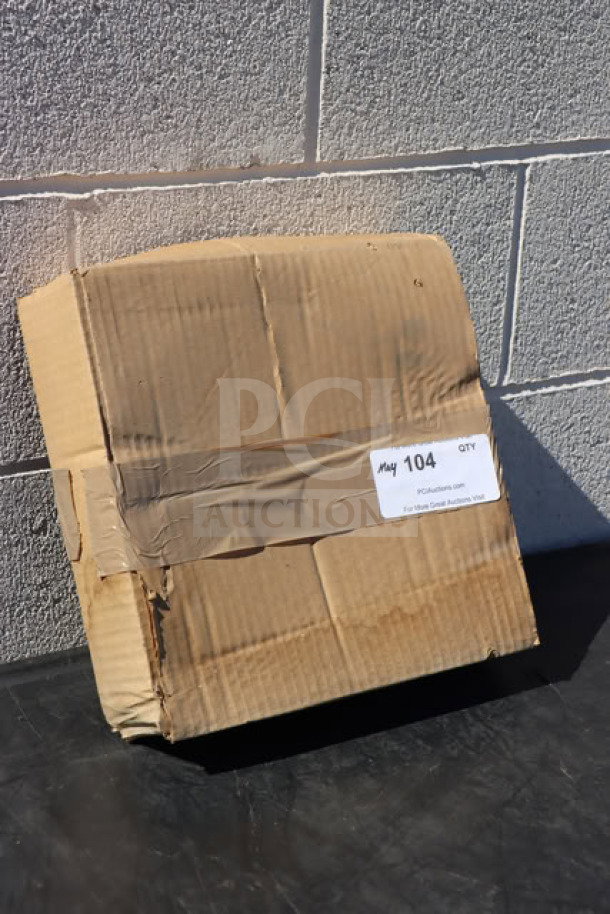 Case of Visions Black PET 12" Thermoform Catering Trays, Model 130Tray12, new condition, 25 per case, taped cardboard box.