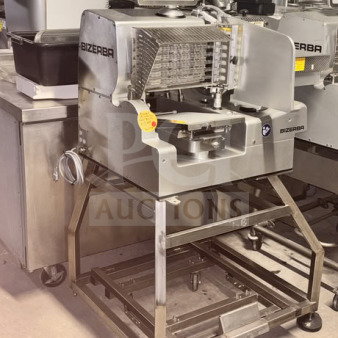 Bizerba VSI330 F W electric meat slicer, 13” blade, touchscreen, stainless steel stand, IPX5 washdown, programmable slicing.