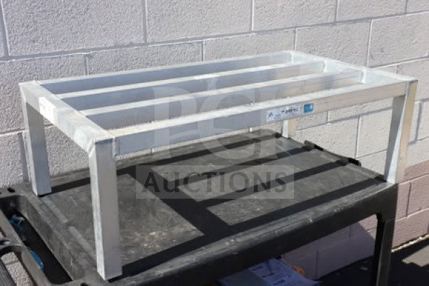 Brand new New Age 6000 Series aluminum dunnage rack, Model 6004, 36"x20"x12", 2,000 lb. capacity, out of box.