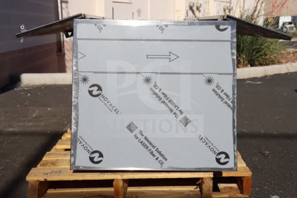 BRAND NEW SCRATCH-N-DENT Eagle Group F1916-VSCS stainless steel mop sink cabinet; with protective Novacel covering.