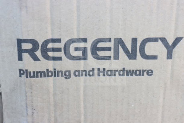 Regency 600GT35 grease trap box, brand new, 70 lb. capacity, 35 GPM flow rate, 3" non-threaded connections, PDI certified.