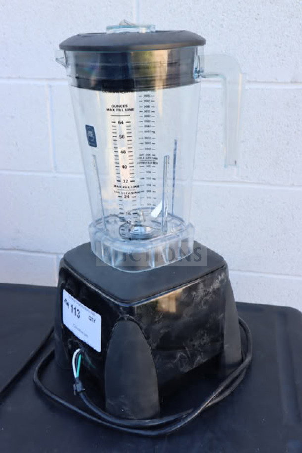 Waring MX1050XTS Xtreme 3.5 hp commercial blender, 64 oz stainless steel container, electronic keypad, new condition.
