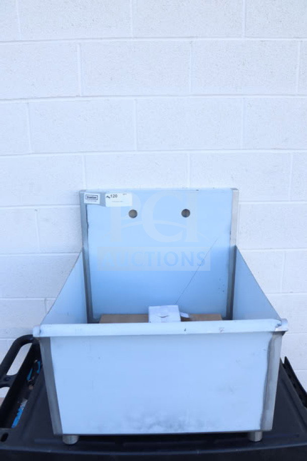 Brand new Steelton 522US12424 utility sink, 24"x24"x14", for 8" center faucet, stainless steel, out of box.