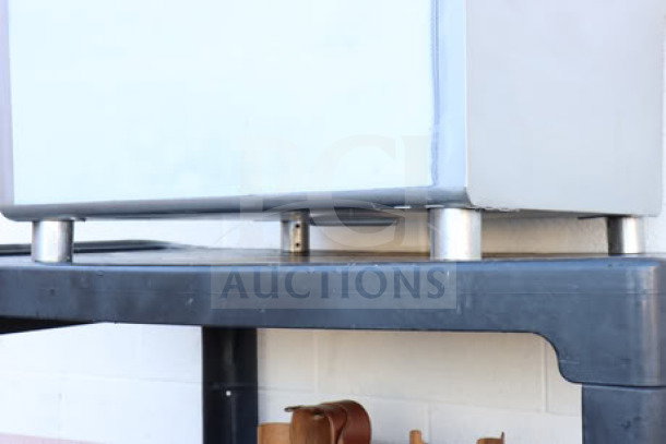 Steelton 522US12424 utility sink, 24"x24"x14", for 8" center faucet, new condition, stainless steel, no box.
