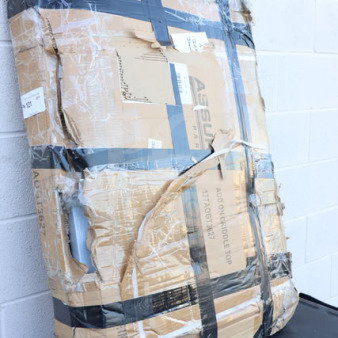 Brand new Add-On 6 Burner Griddle Top, model 177AOGT3627. Dimensions 35 7/8" x 27" x 4". Damaged original packaging.