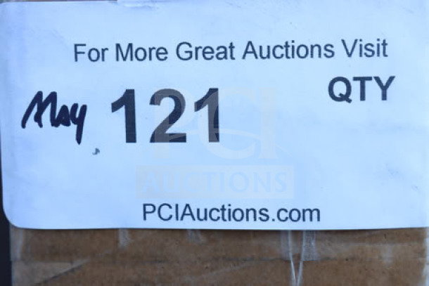 BRAND NEW Add-On 6 Burner Griddle Top, model 177AOGT3627, 35 7/8"x27"x4". Original packaging damaged. Auction label shown.