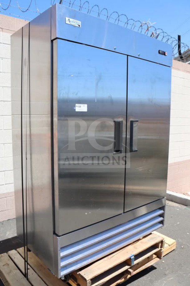 Avantco A-49R-HC 54" stainless steel reach-in refrigerator, brand new, minor dings, 115V, 1 phase.
