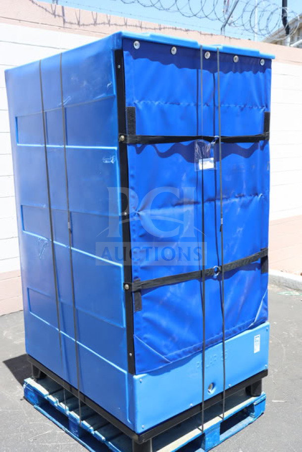 Bonar Plastics PB55 Polar 55 Cu. Ft. Dry Ice Box, blue, new, superficial scratches, out of packaging. Model 998PB55.
