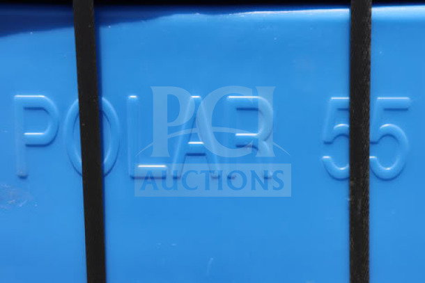 Bonar Plastics PB55 Polar 55 Cu. Ft. Dry Ice Box, brand new, blue. Features "Polar 55" embossed text. Superficial scratches.