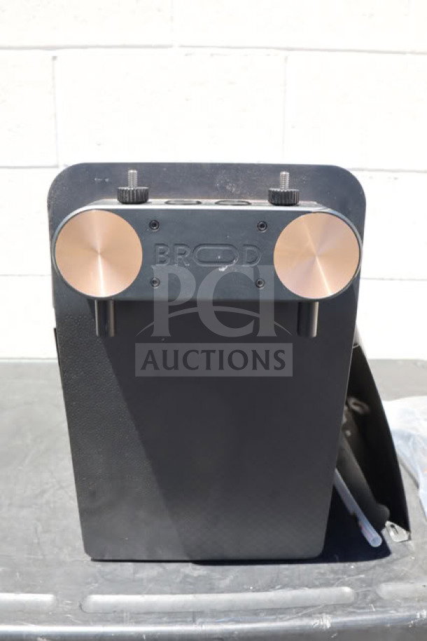 BRAND NEW BROOD DRNX by BROOD DUO Dual Tap Nitro Cold Brew Dispenser, Model PBR-DUO SLM, 120V, minor scratches on surface.