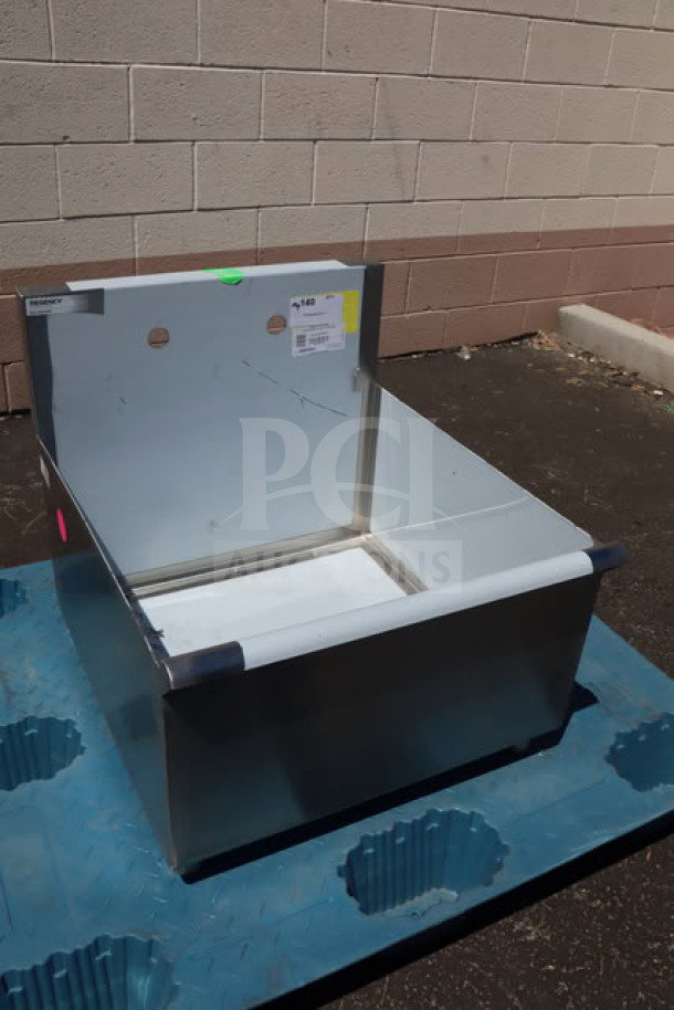 Brand new Regency 600S12424SB 24" utility sink, one compartment, 24"x24"x13" bowl, stainless steel, scratch-n-dent condition.