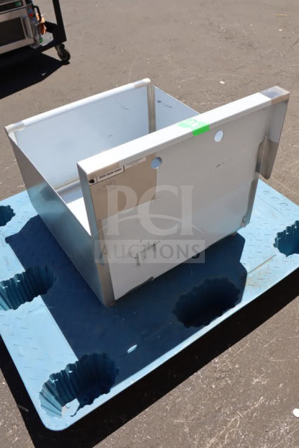 Brand new Regency 600S12424SB commercial utility sink, 24" x 24" x 13" bowl, one compartment, scratch-n-dent condition.