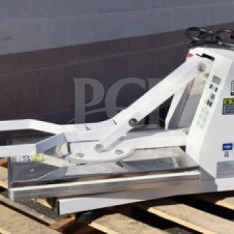 Brand new Estella DPC1620T 16" x 20" dual-heat manual clamshell tortilla press, 240V, 3600W, serial 348DPC1620T052300214.