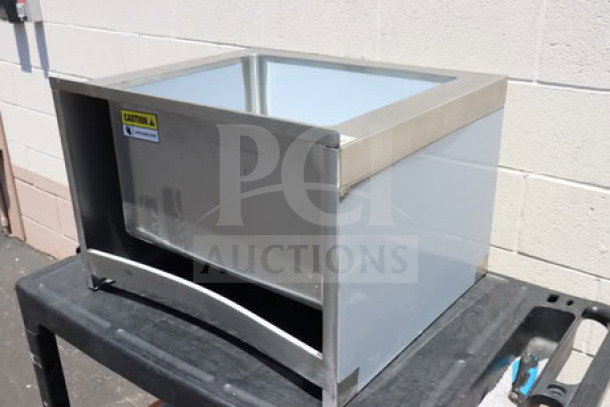 Brand new Steelton 522MS162012 mop sink, 18 gauge 304 stainless steel, 20"x16"x12" bowl, minor scratch-n-dent condition.