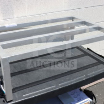 Regency 600DUN243612 aluminum dunnage rack, 36"x24"x12", 1715 lb capacity, new with superficial scratches, out of packaging.