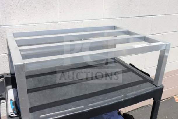 Regency 600DUN243612 aluminum dunnage rack, 36"x24"x12", 1715 lb. capacity, new, with possible superficial scratches.