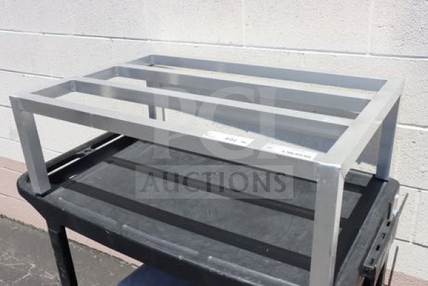 3 Regency 600DUN243612 aluminum dunnage racks, 36"x24"x12", 1715 lb capacity, new with possible superficial scratches.