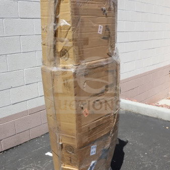 Regency 600FHDMS1872 hand sink, 72"x17.5", for 3 faucets, in damaged packaging. Brand new, original packaging destroyed.
