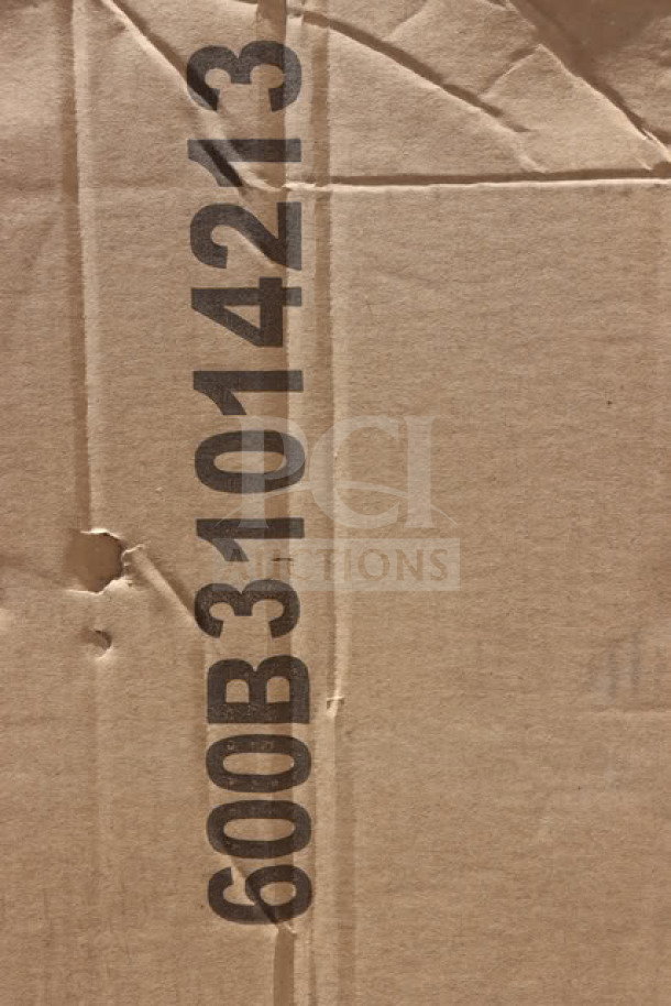 Regency 60" x 18 3/4" three-bowl underbar sink, model 600B31014213, in damaged packaging.