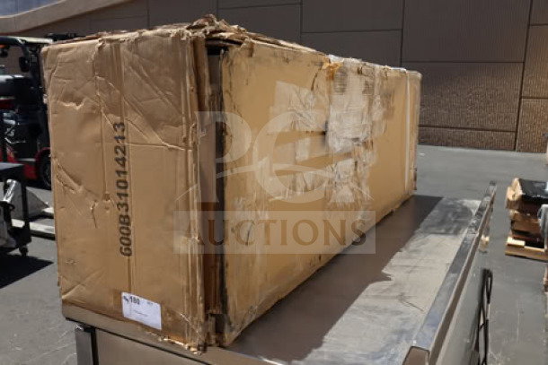 BRAND NEW Regency 60"x18.75" Three Bowl Underbar Sink with Two Drainboards in damaged original packaging. Model: 600B31014213.