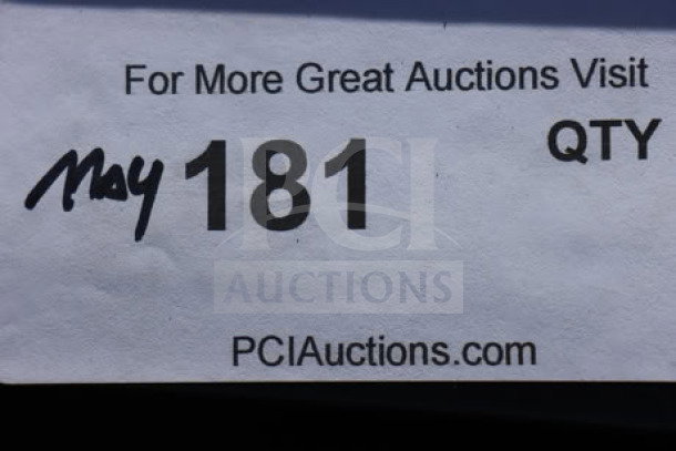 Auction tag showing "May 181 QTY" from PCIauctions.com.