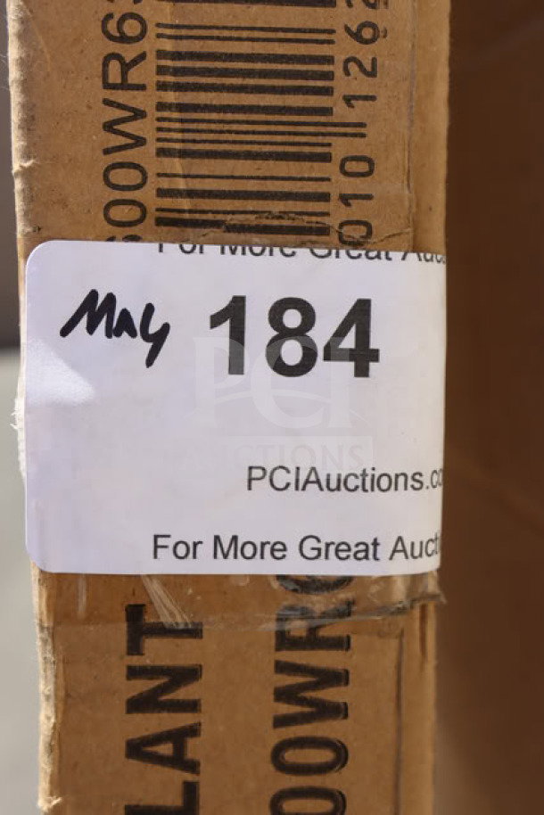 Regency 600WR63 63" wall-mounted rack shelf in box. Model label visible. New condition.