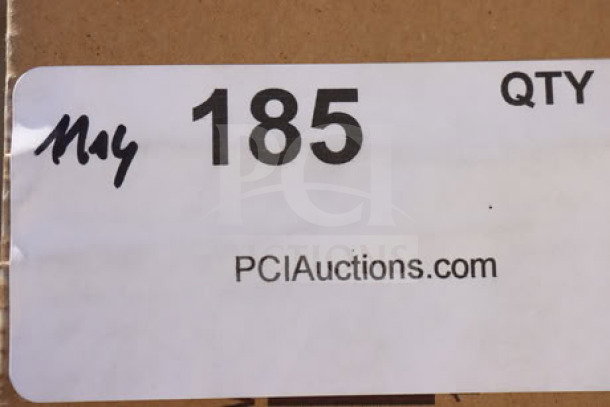 Regency 600WS1584 18 Gauge Stainless Steel Wall Shelf, 15"x84", new in box, original packaging damaged, auction label visible.