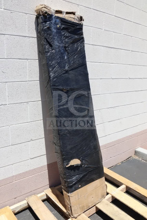 Brand new Regency Space Solutions 600LC16128KG locker, 12"x18"x78", unassembled, scratch-n-dent, damaged packaging visible.