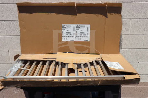 Regency 600RIR16KD aluminum pan rack, unassembled with torn packaging; may be missing parts. For 16 pans.