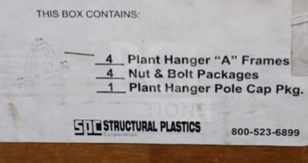 BRAND NEW SPC SM967205P Benchmaster 5-step pyramid display. Includes 4 A frames, 4 nut/bolt packs, 1 pole cap. Missing small parts.