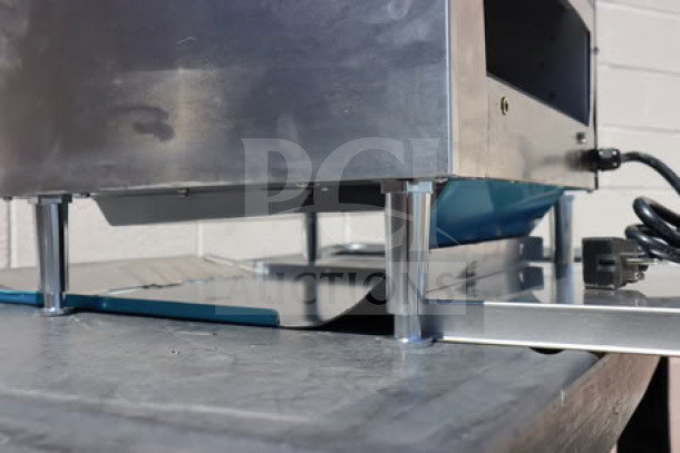 Brand new Avantco T3600B conveyor toaster, 14 1/2" wide, 3" opening, 208V, minor cosmetic dent, capable of 1200 slices/hour.