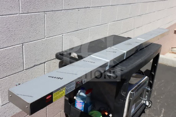 BRAND NEW Hatco GR-96 Glo-Ray 96" stainless steel single infrared warmer with infinite controls, 240V, 1,725W.