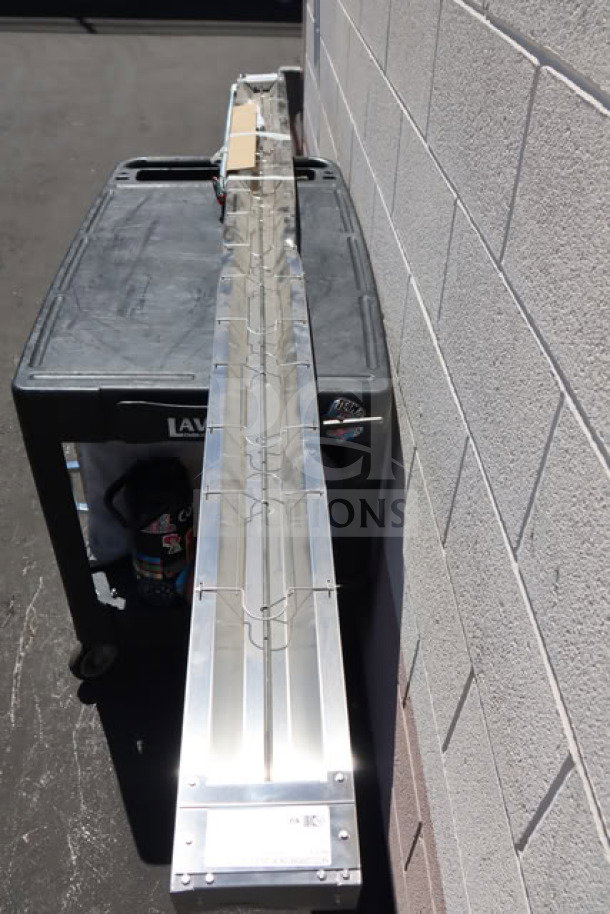 BRAND NEW Hatco GR-96 Glo-Ray 96" stainless steel infrared warmer, infinite controls, 240V, 1,725W, S/N: 7059292605.