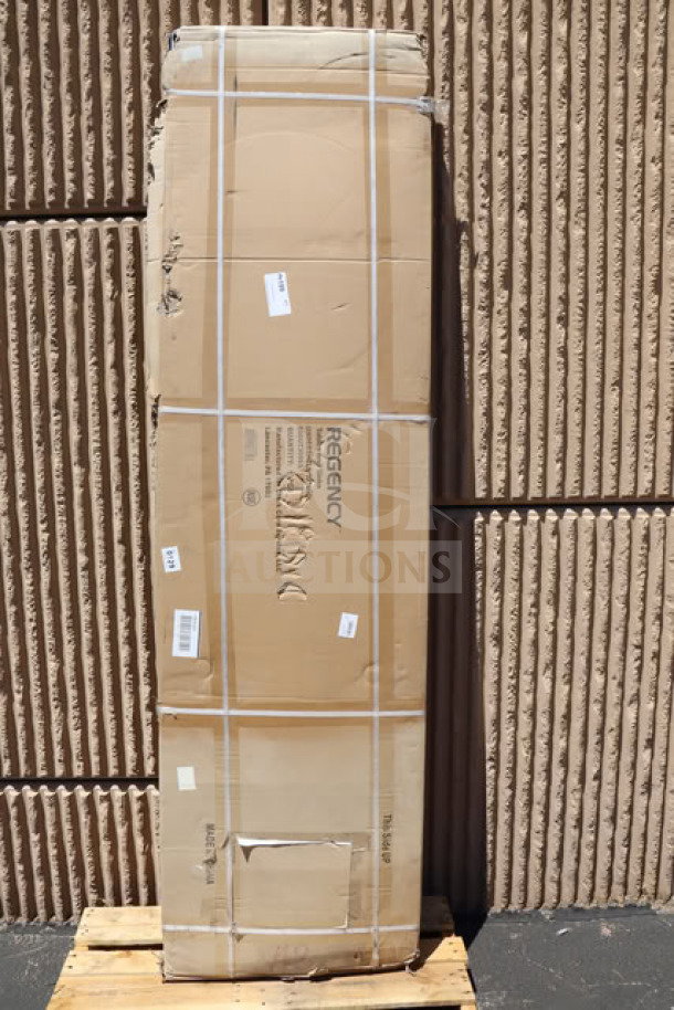 Regency 600UT3096S adjustable stainless steel undershelf in damaged packaging. Fits 30"x96" tables, 18 gauge. Brand new.