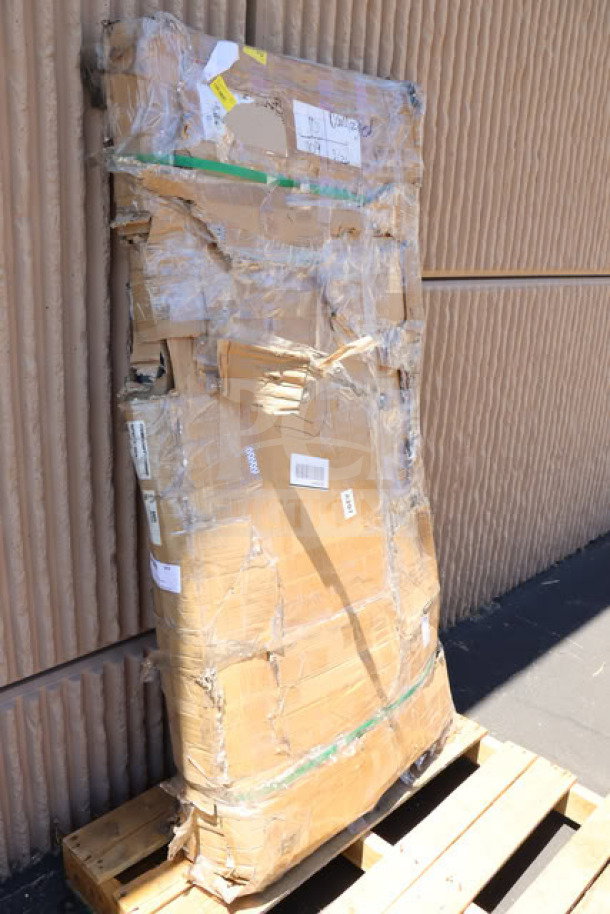 Brand new Lavex 600PFT3060HD 30"x60" steel platform truck, 2,500 lb. capacity. Original packaging is damaged.