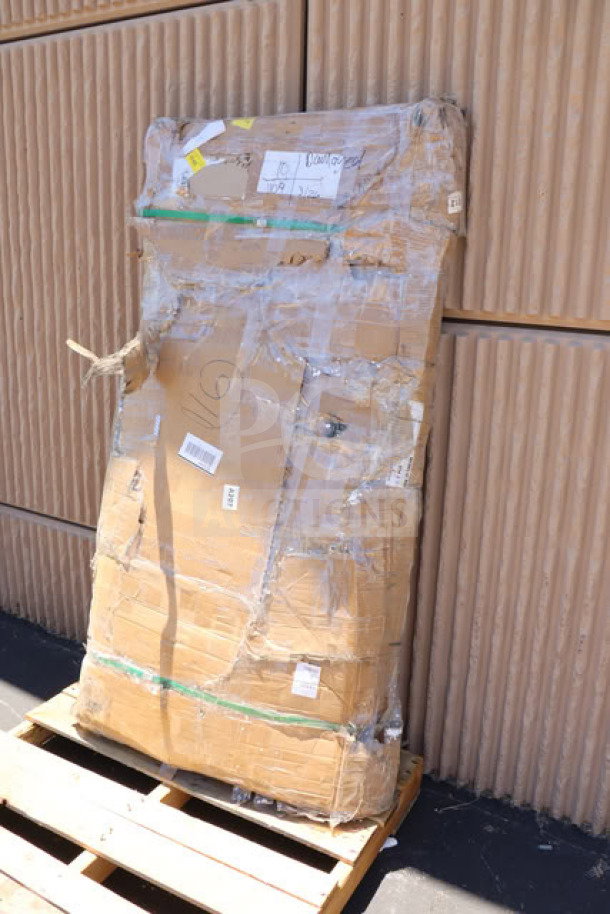 Brand new Lavex 600PFT3060HD heavy-duty steel platform truck, 30" x 60", 2,500 lb. capacity. Damaged packaging.