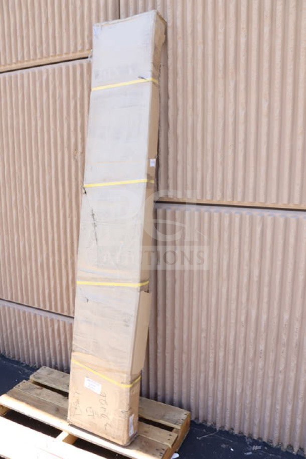 Brand new Regency Space Solutions 600LC16122KG locker, unassembled. Gray, 12"x12"x78", 6-tier. Box is damaged.