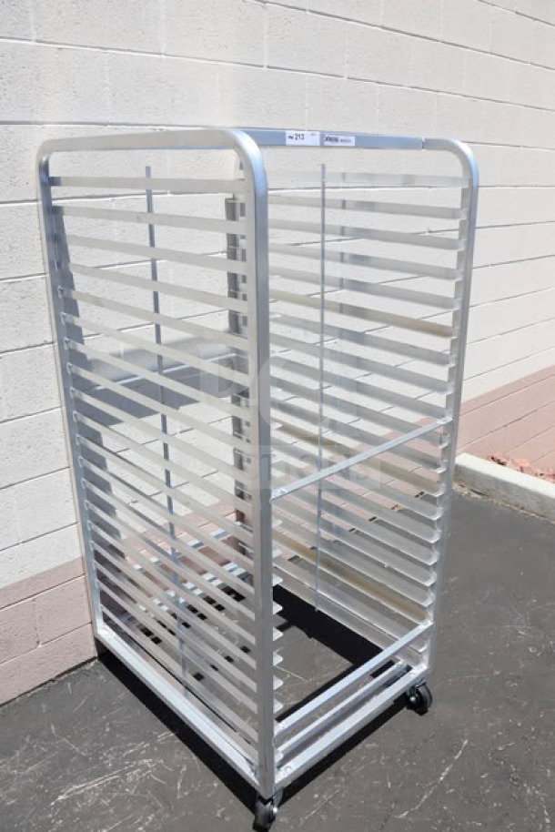Channel 411A-DOR aluminum bun pan oven rack, double section, 40 pan capacity, new, slight scratches, no original packaging.
