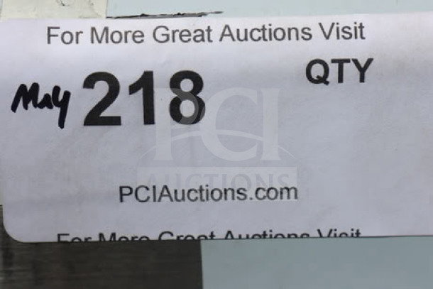Regency 600HSMS1872 wall-mounted hand sink, 72"x17 1/2", for 3 faucets. New, out of box. Label shows auction info.