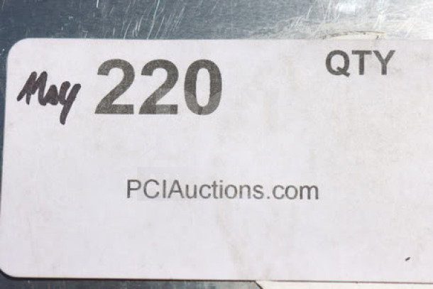 Cooking Performance Group GU-CPG-48-M Ultra Series 48" griddle, scratched and dented, serial #CPG65036458611, PCIauctions tag.