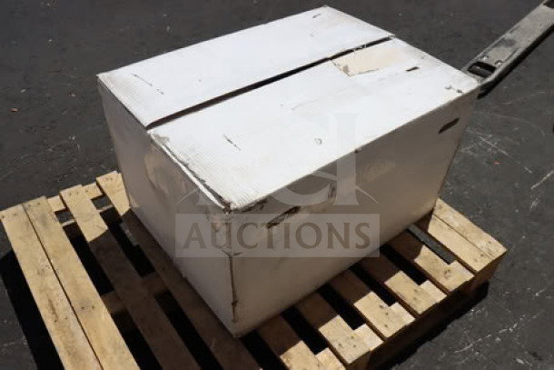 Brand new Endura 3935A03 grease trap, 70 lb, 35 GPM, 3" hub, in original packaging on pallet.